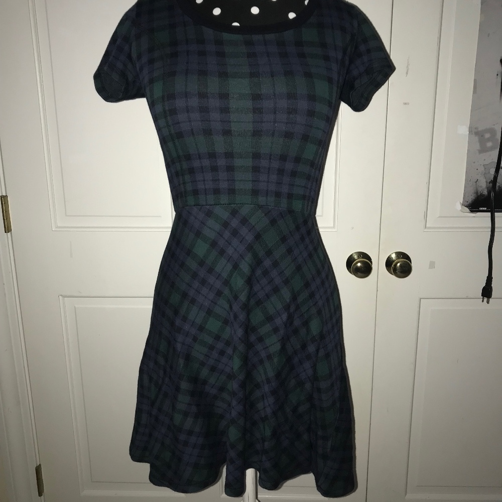 Jack Wills Skater Dress, Green